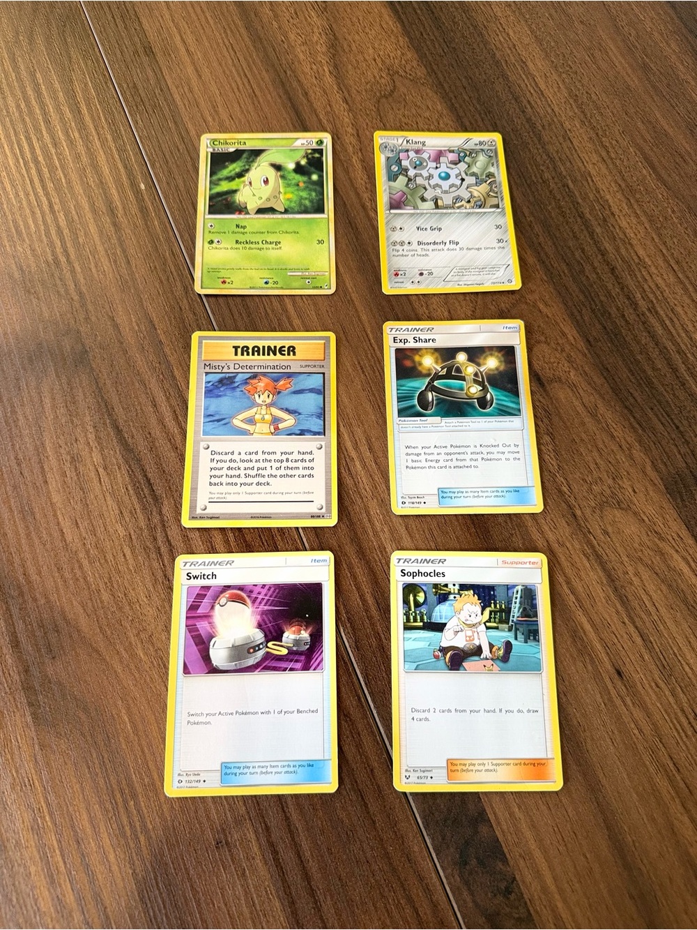 (5/$5 Deal) 2011-2017 Pokémon Card Bundle - 6 cards included!